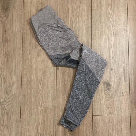 alo yoga Women's Sheila Alosoft High Waist Leggings Gray Black Brown Small - Picture 4 of 9
